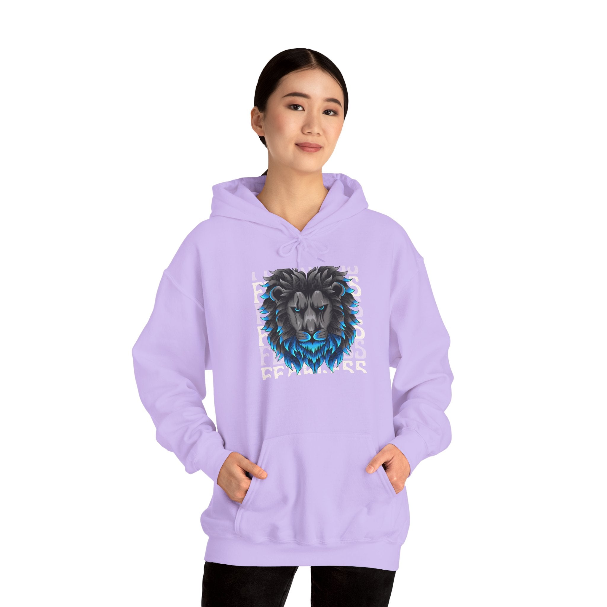 Majestic Lion Hooded Sweatshirt, Unisex Heavy Blend™