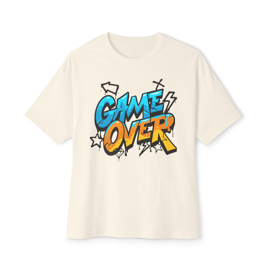 "Game-Over" Unisex Oversized Boxy Tee