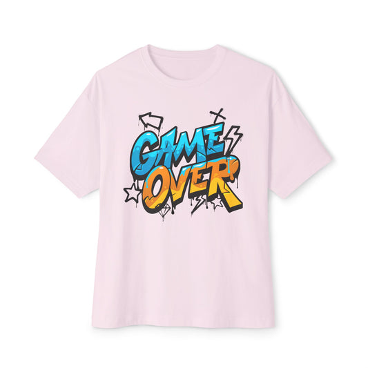 "Game-Over" Unisex Oversized Boxy Tee
